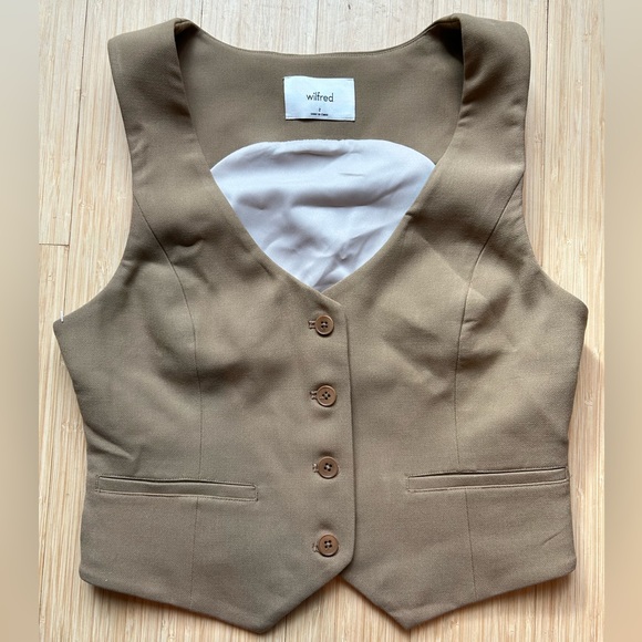 Aritzia Tops Aritzia Wilfred Desire Vest Poshmark